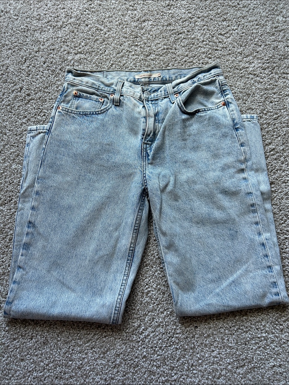 Levi's Light Blue Straight Leg Jeans